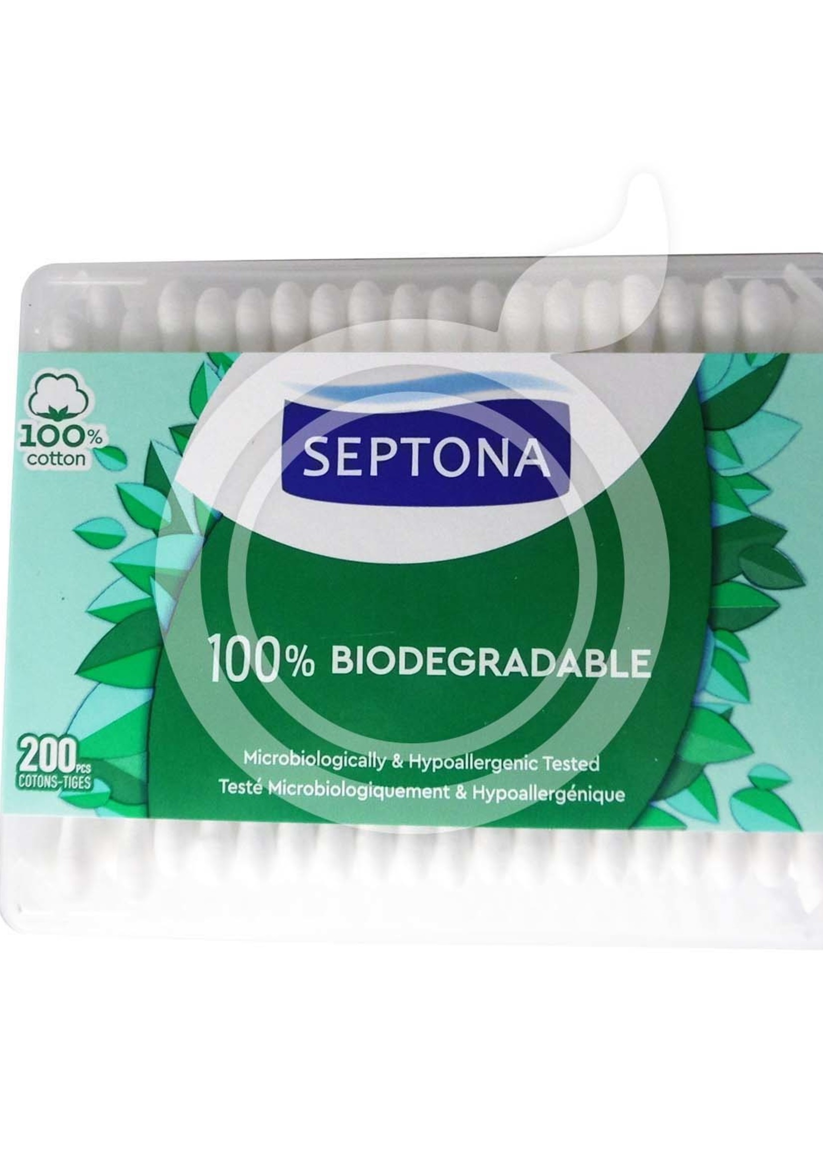 Septona - Baby Wattenstaafjes - 100% katoen & Biologisch - 50 stuks