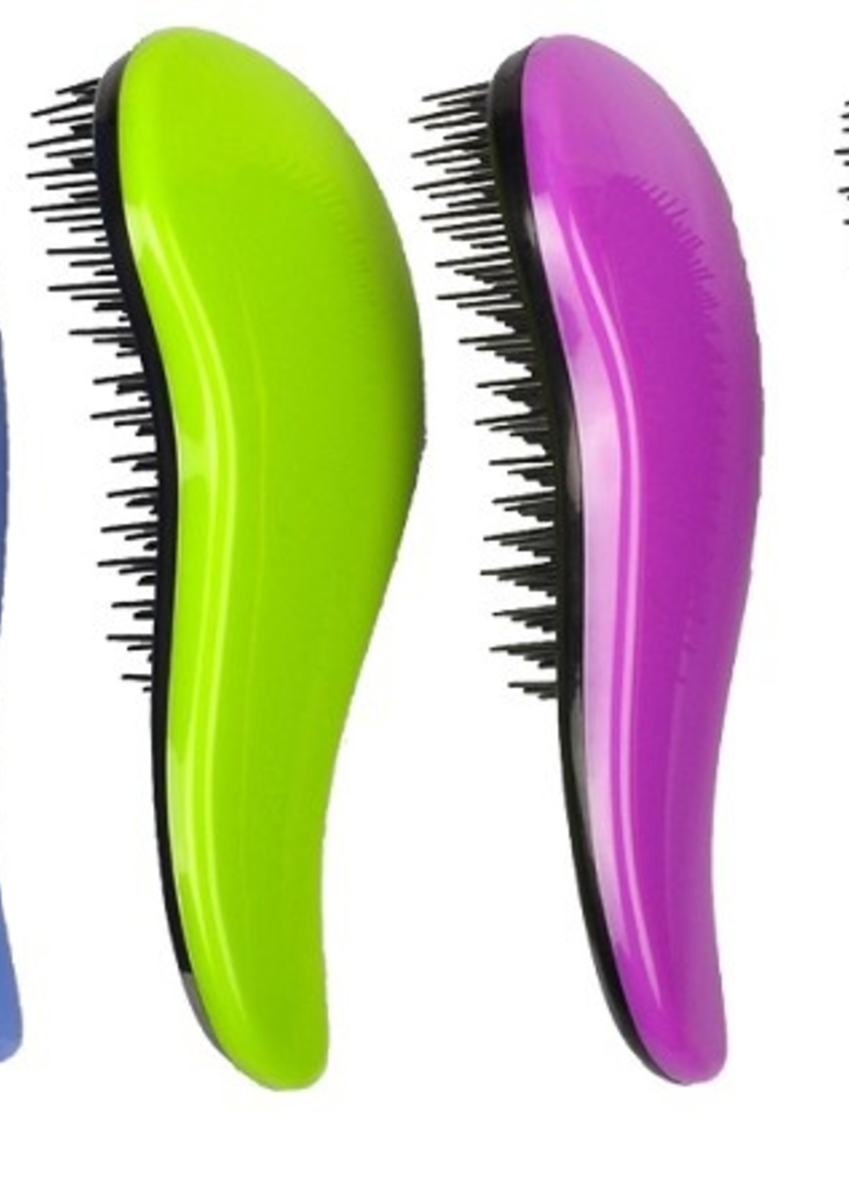 Haarborstel detangler antiklit 18cm. assorti kleur