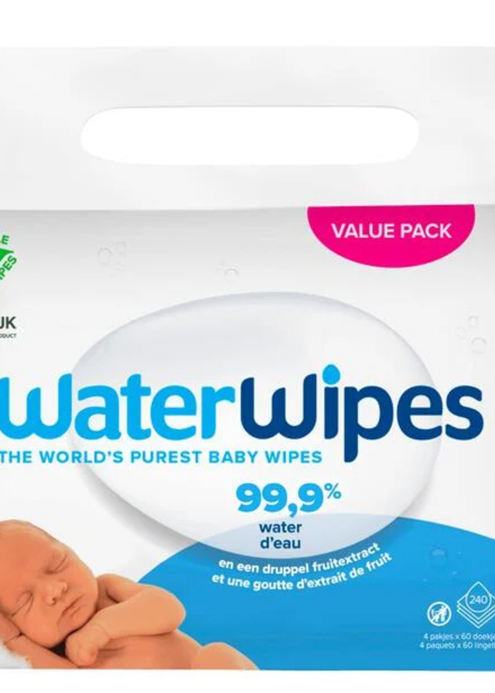 Waterwipes Babydoekjes 240 stuks