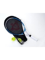 Tennisracket 27" groen met hoes en 2 ballen