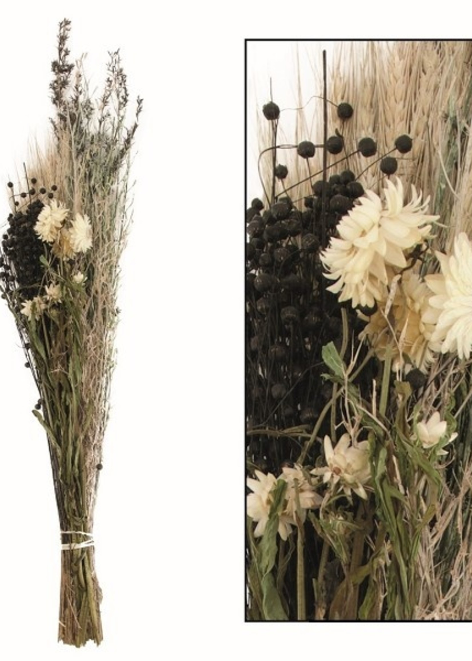 Droogbloemen boeket 78x15x12cm