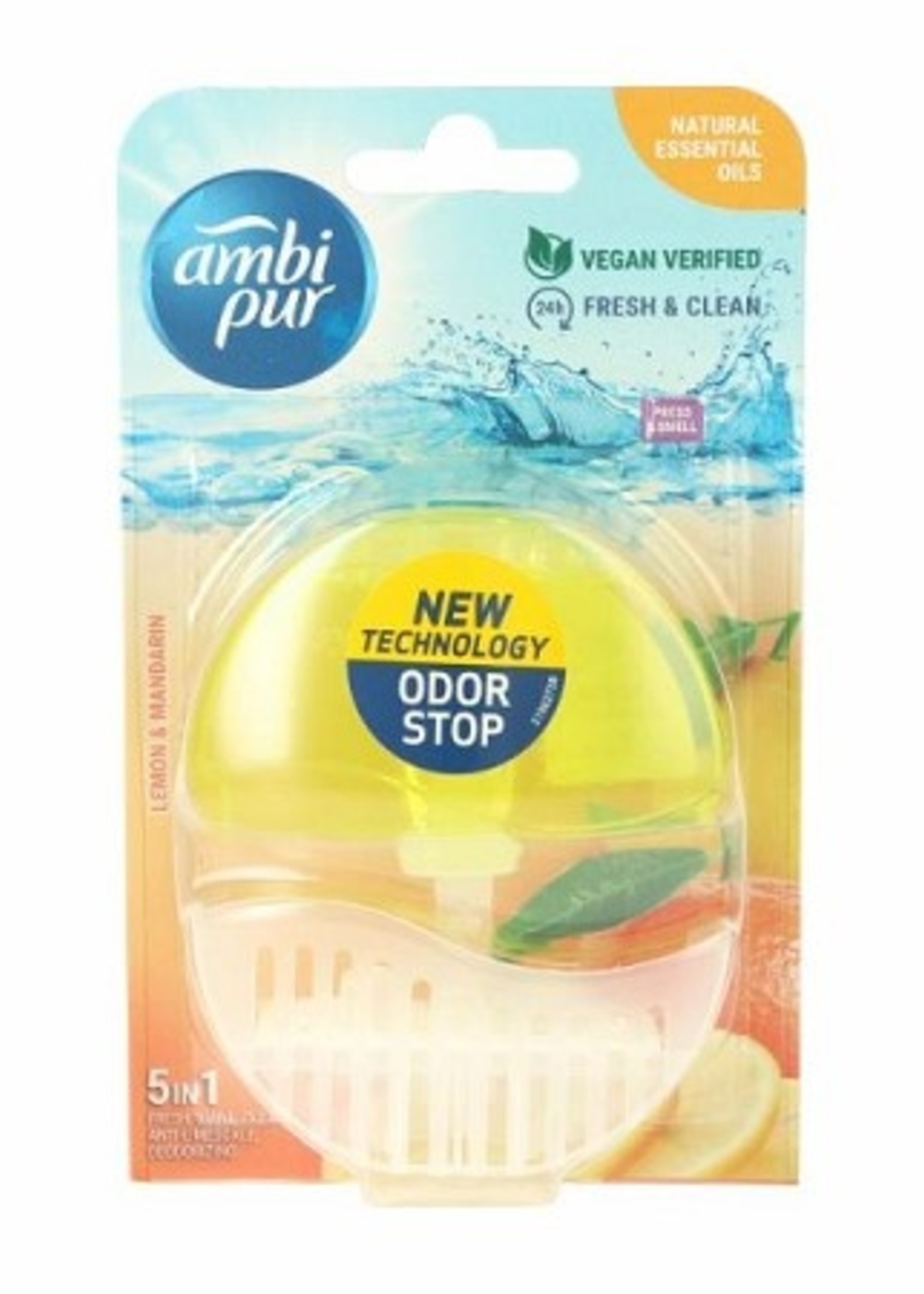 Ambi Pur Toilet Flush 55ml Starter 5in1 Lemon&Mandarine