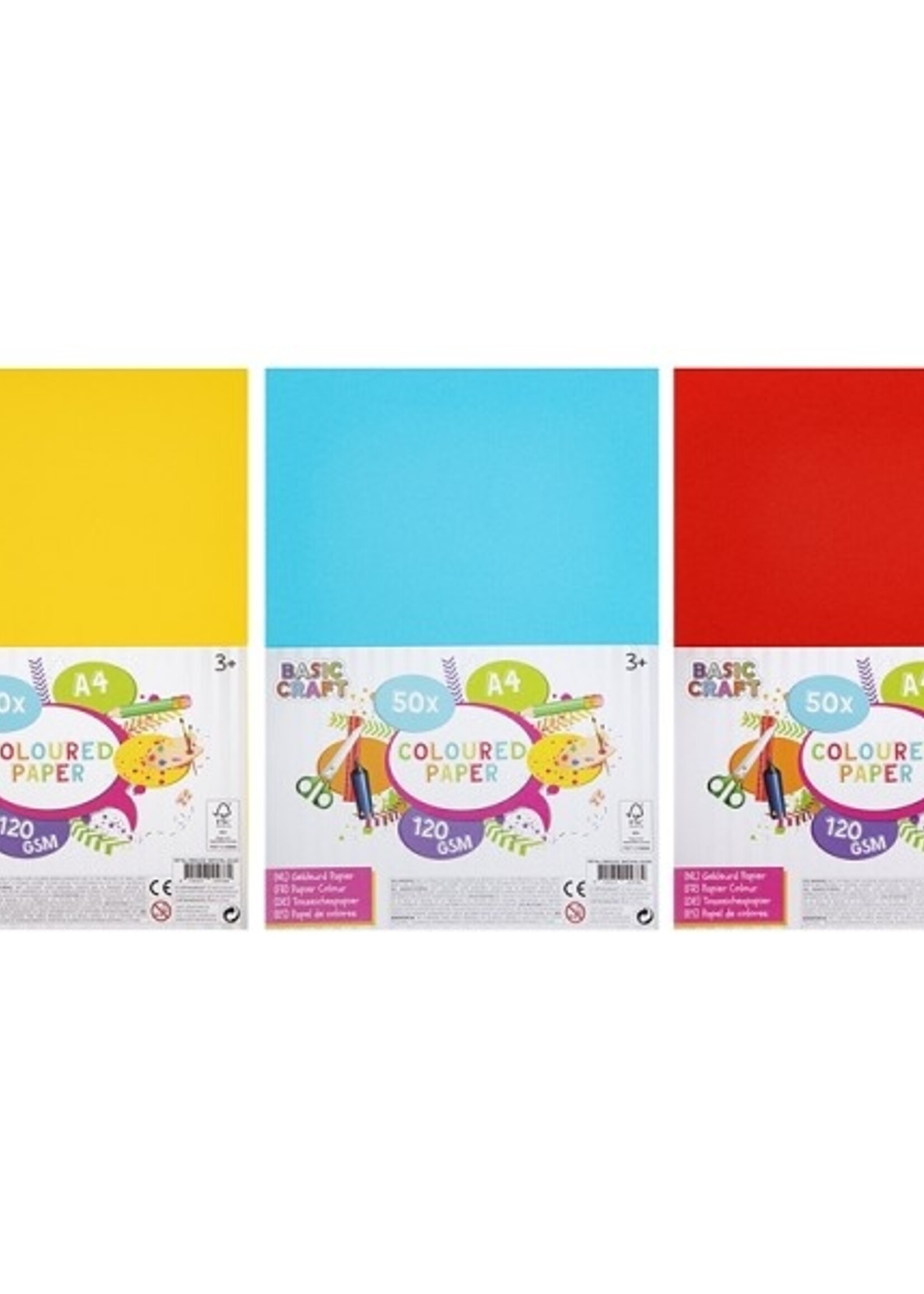 Grafix Gekleurd papier A4, 120 gsm, 50 vel
