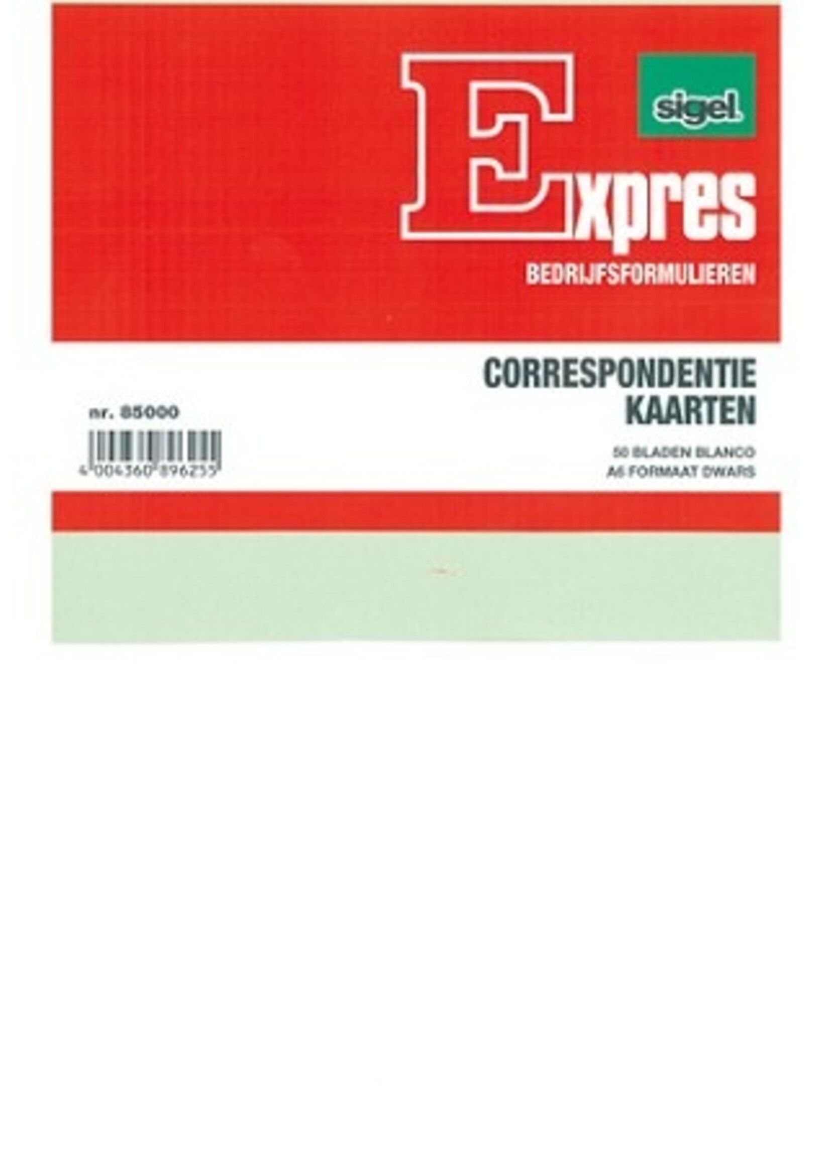 Sigel correspondentiekaarten A6 200 gr