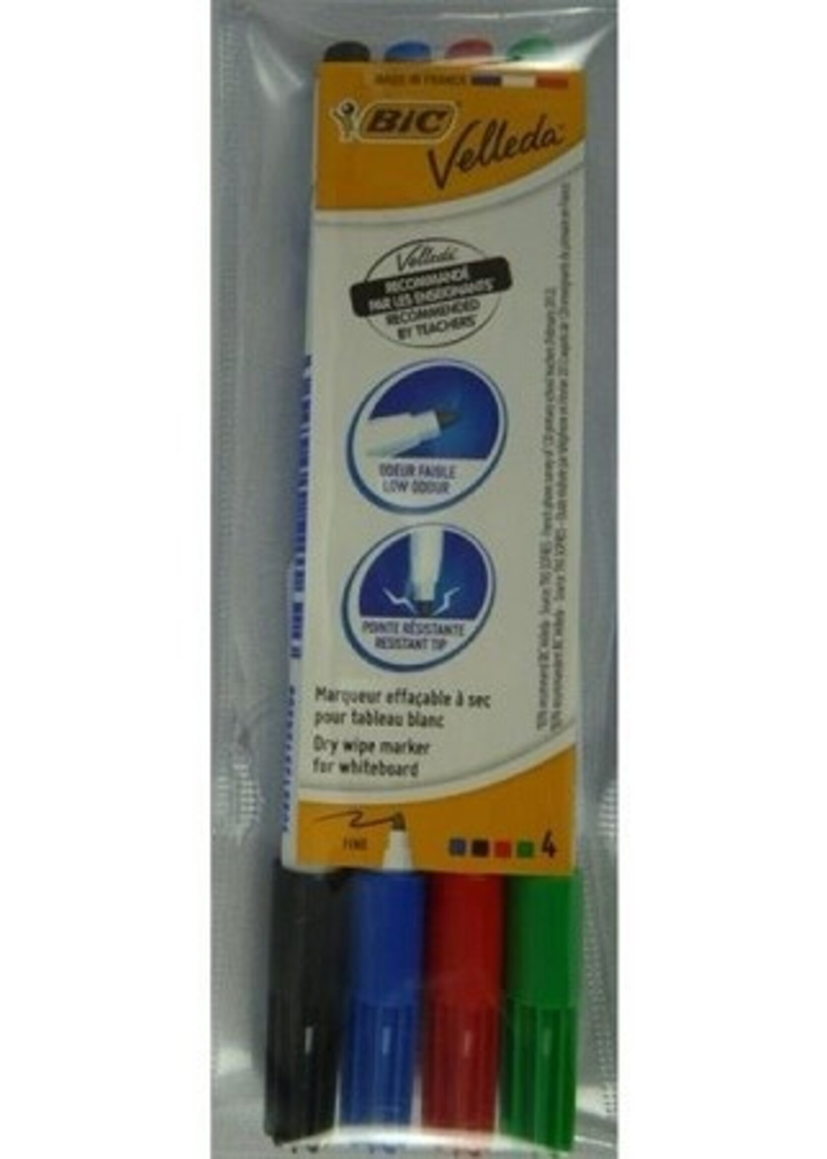 Bic Velleda 1721 etui/4 kleuren