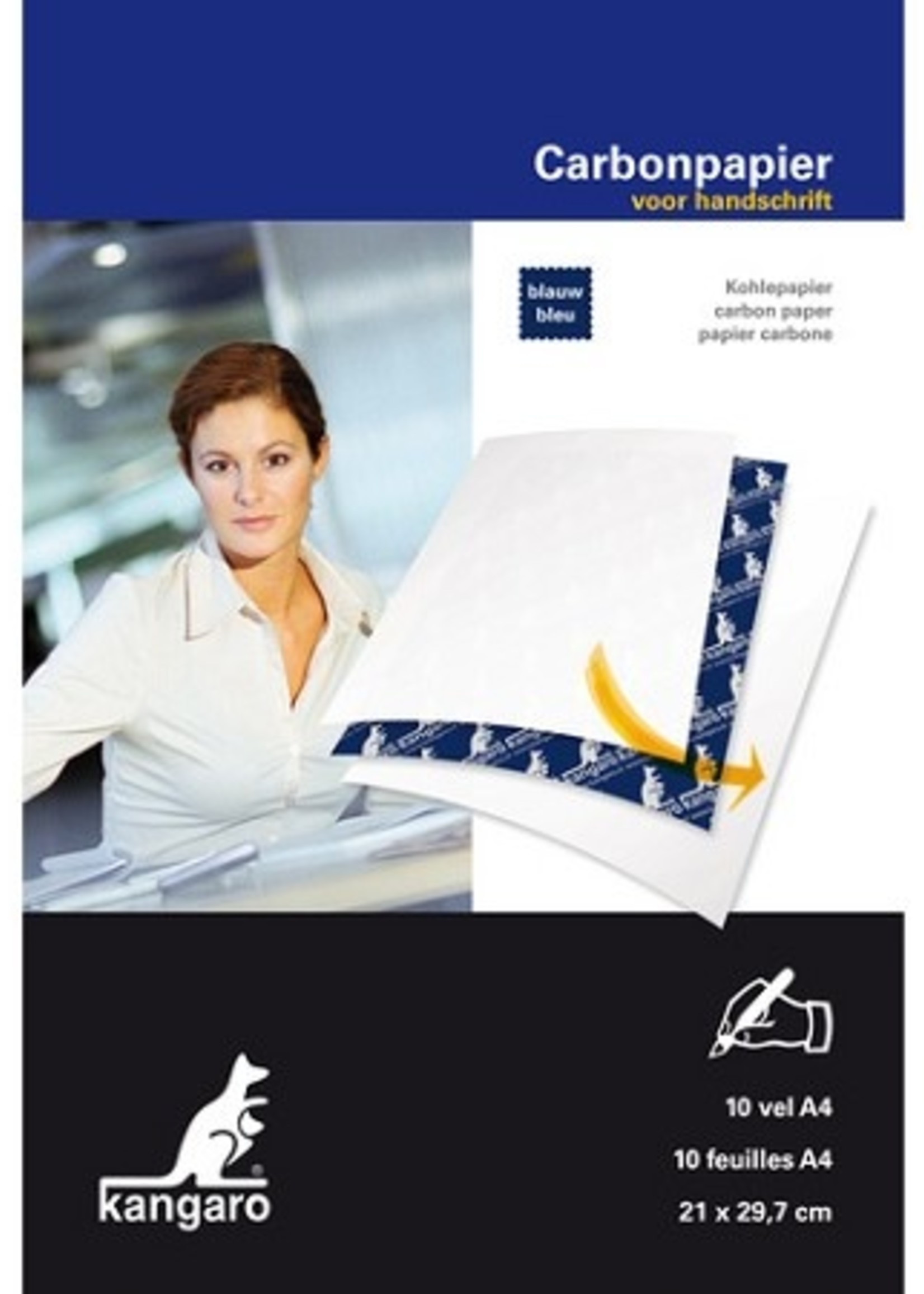 Carbonpapier blauwhandschrift