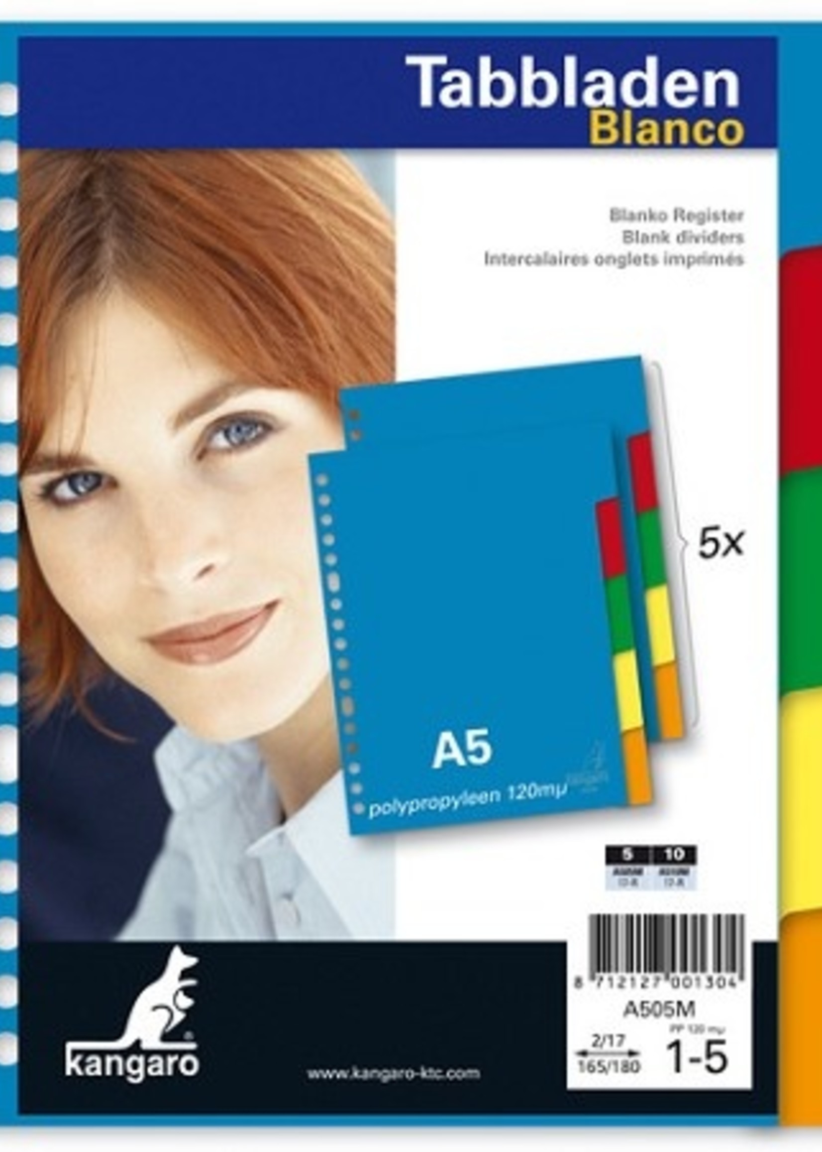 Tabbladen A5 17R pp 120mµ 5delig