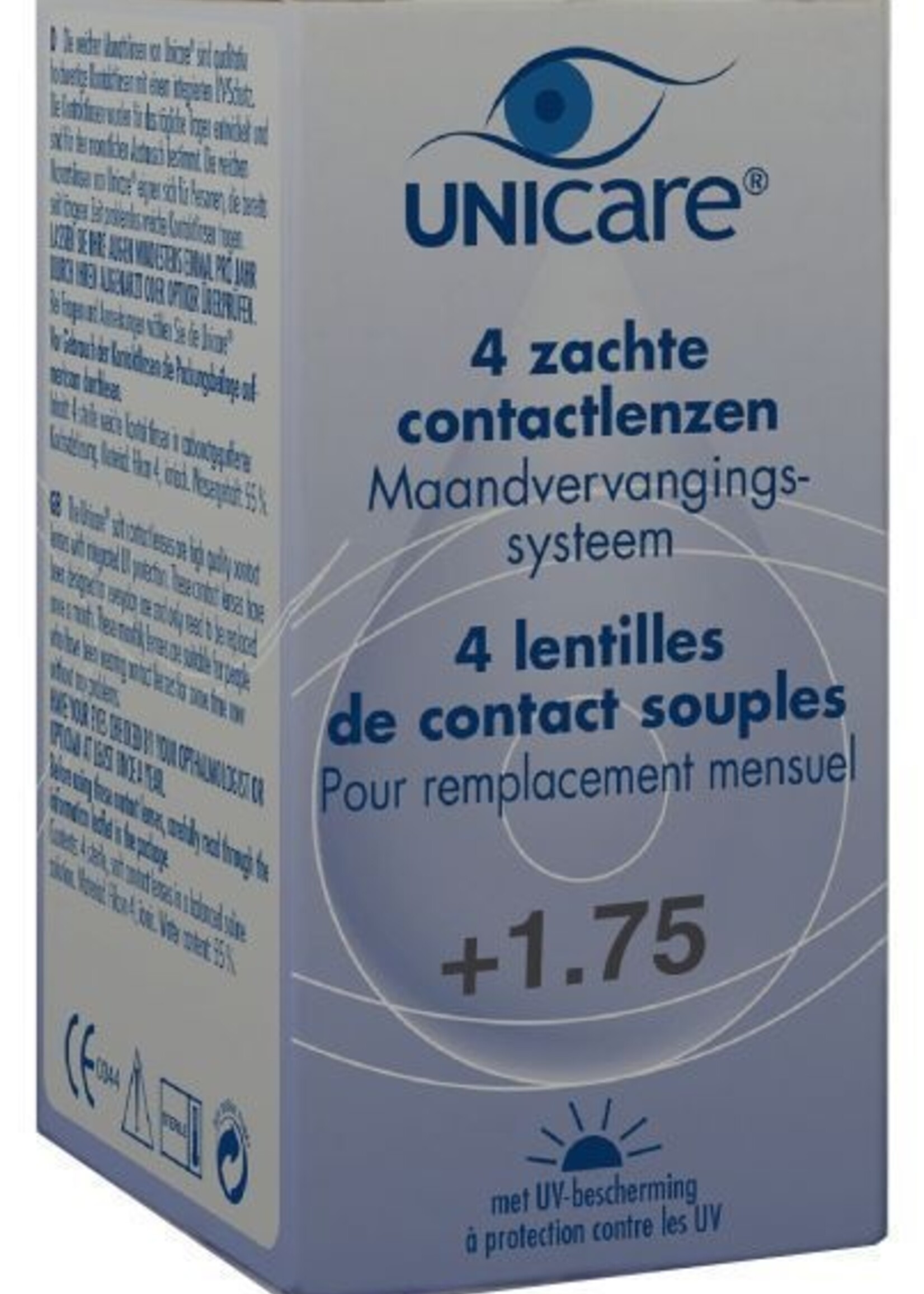 Unicare Maandlenzen +1.75 4 stuks