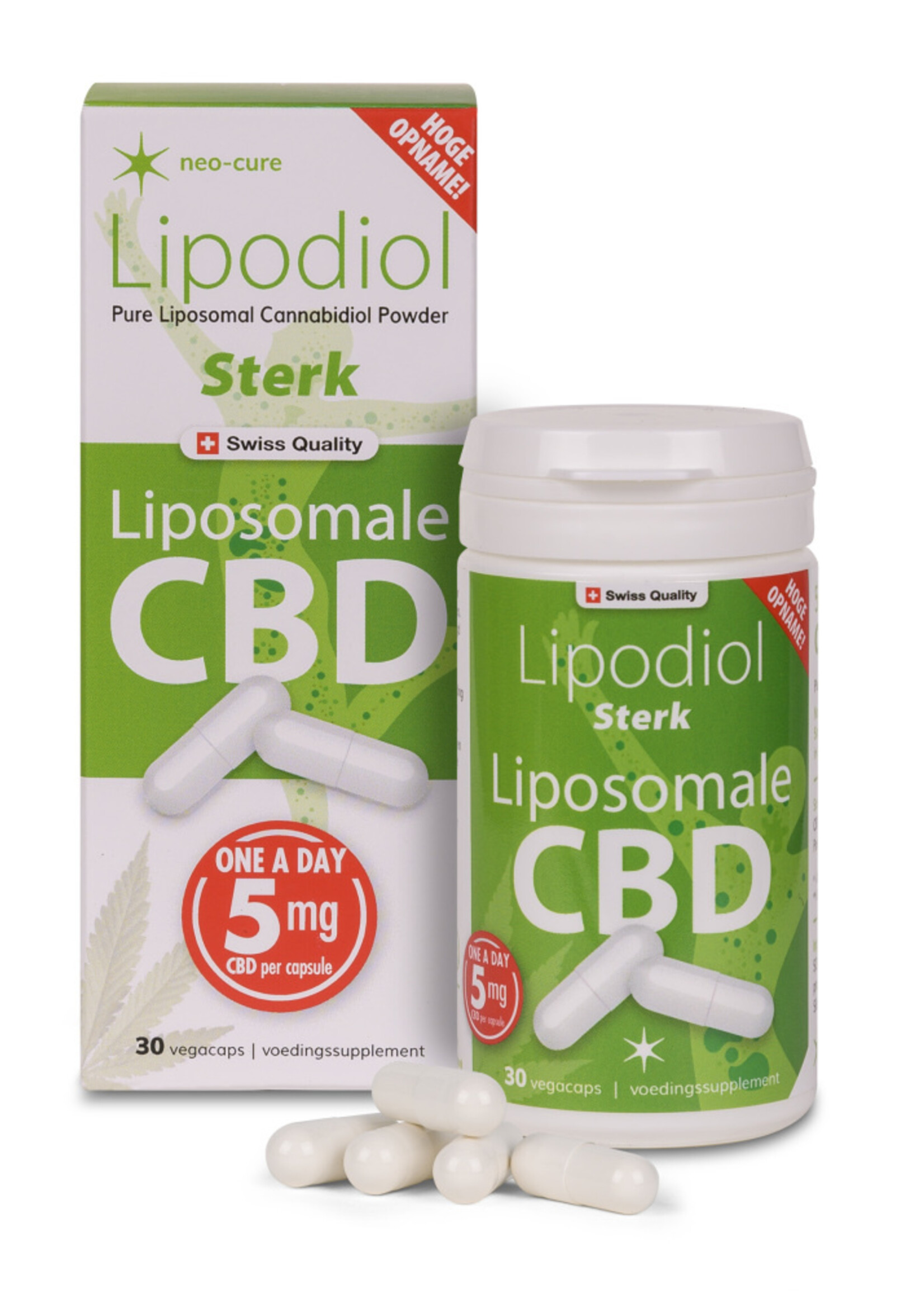 Lipodiol Sterk, Liposomale CBD 5 mg 30 capsules