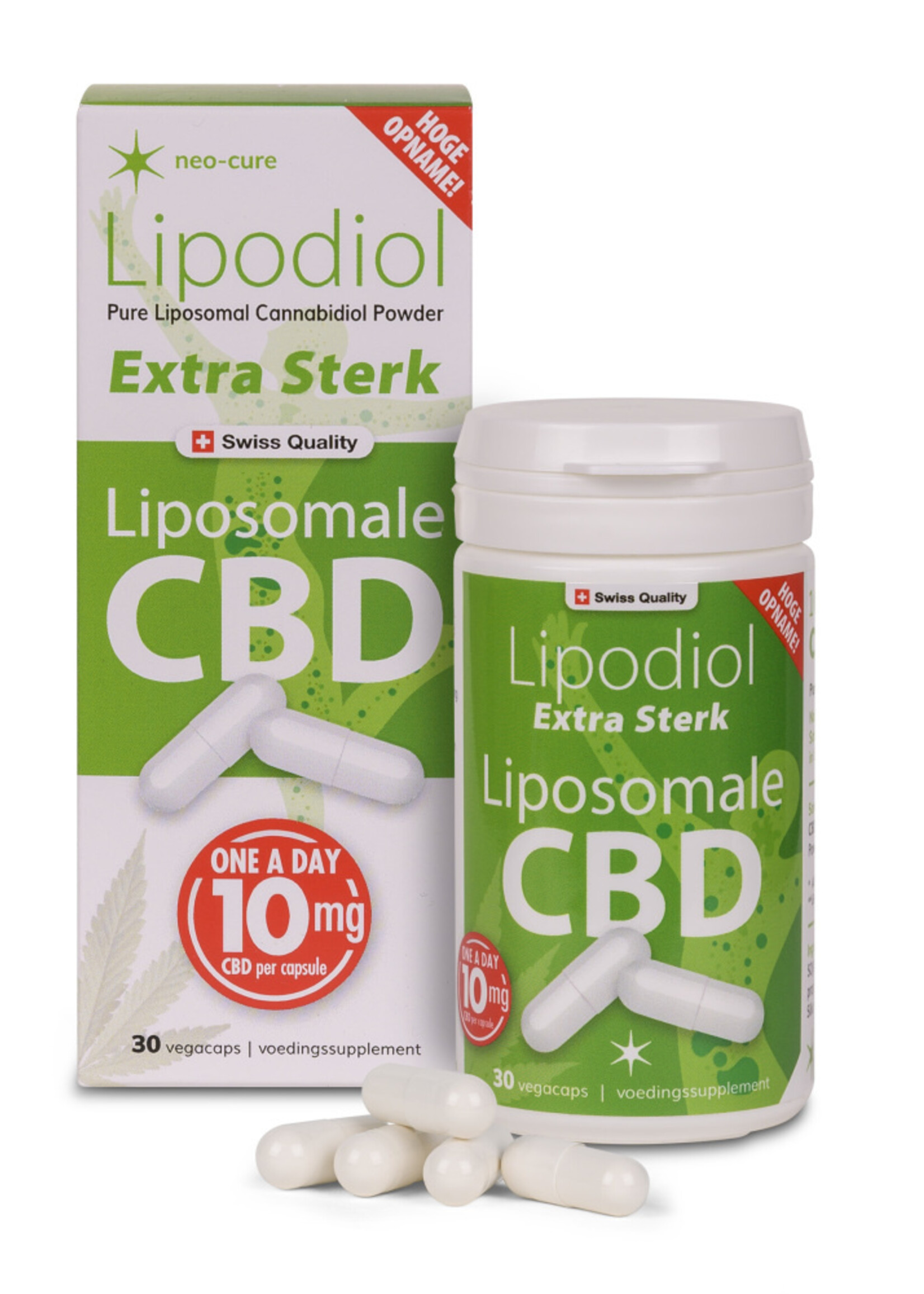 Lipodiol Extra Sterk, Liposomale CBD 10 mg 30 capsules