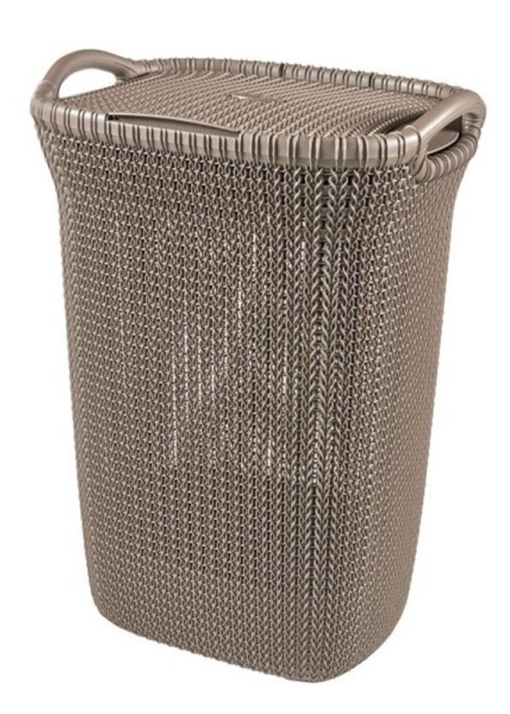 Curver wasbox knit 57 liter bruin 43x35xh61cm