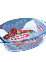 Pyrex ovale braadslede glas met greep 35 x 24 cm 2,8L