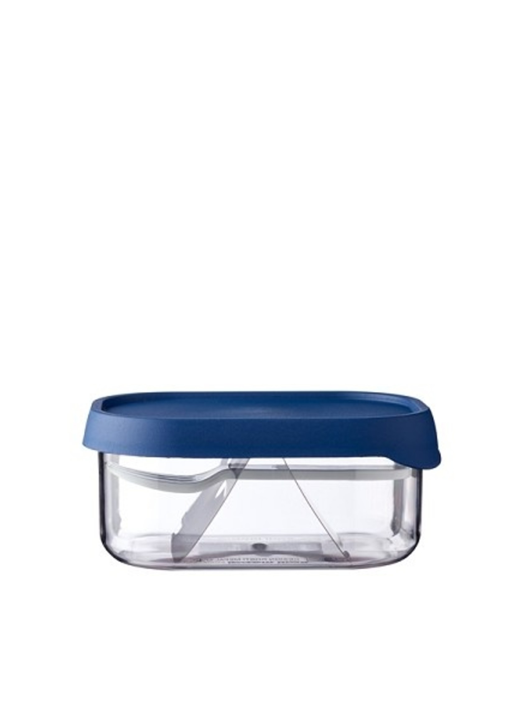 Mepal fruitbox take a break - nordic denim 250ml Inclusief fruitvorkje