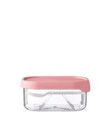 Mepal fruitbox take a break - nordic pink 250ml Inclusief fruitvorkje