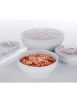 Vershoudschalenset met deksel 4 delig