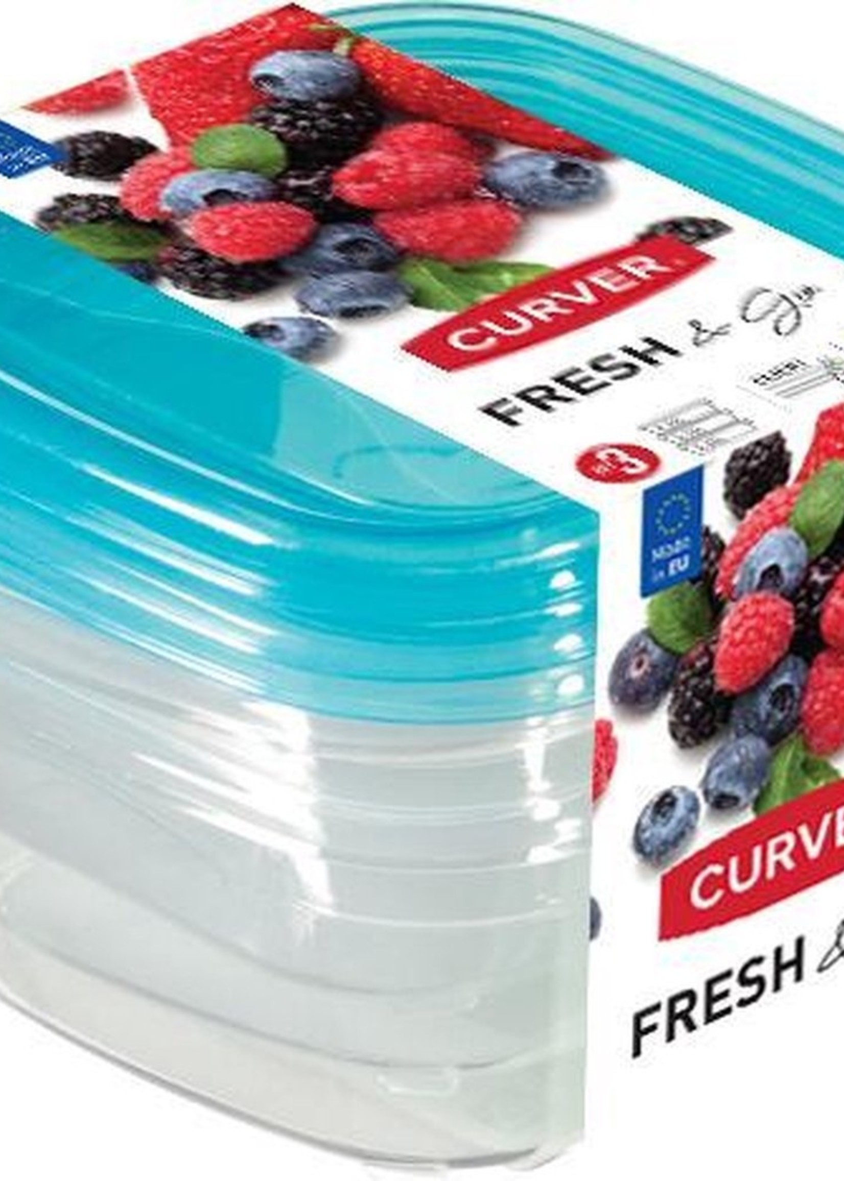 Curver Fresh&Go 0.25l set a 3 11x11xH9cm