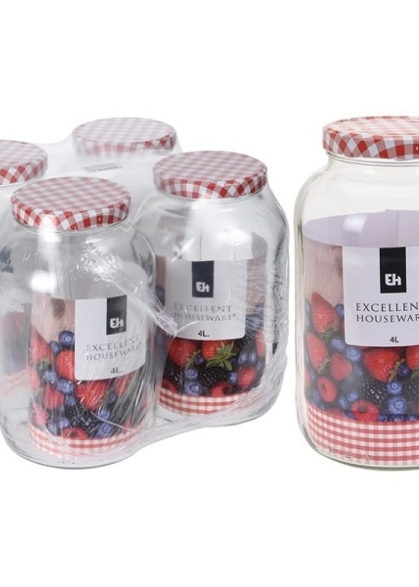 Weckpot 4 liter metalen deksel