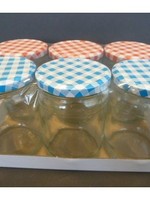 Weckglas / weckpot / jampot met geruit schroefdeksel 580 ml pak a 6st.
