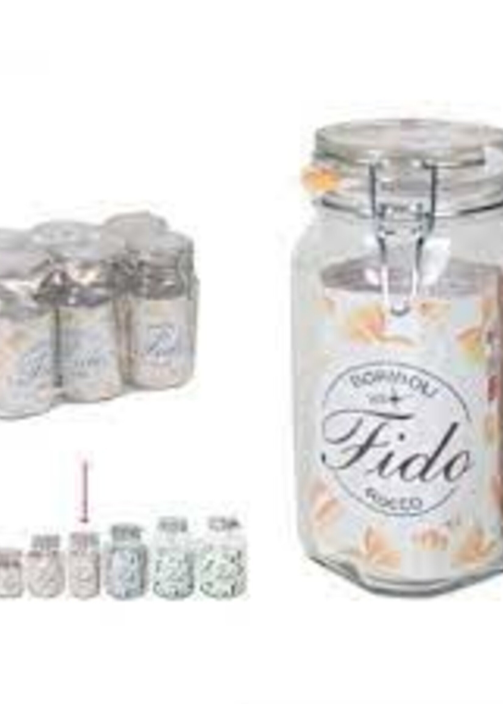 Bormioli Weckpot inmaakpot vierkant 1,5ltr Fido pak a 6 st.