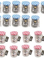 Jampot weckpot 300ml Ø8,5x11,7cm doos a 12 stuks assorti