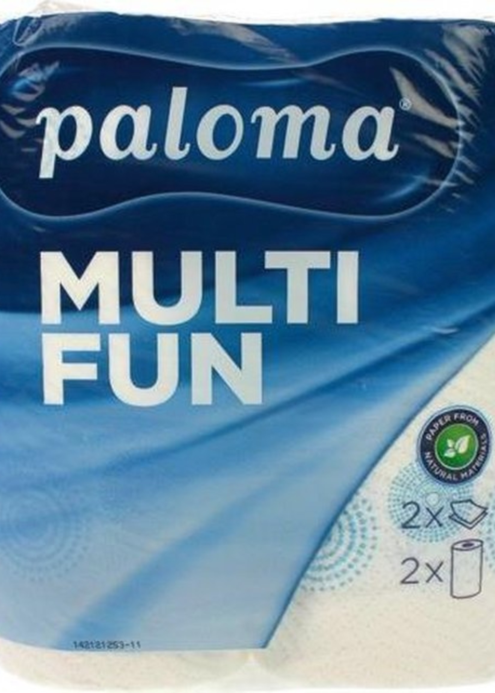 Paloma Keukenrol 2-laags 220x222mm 100% cellulose