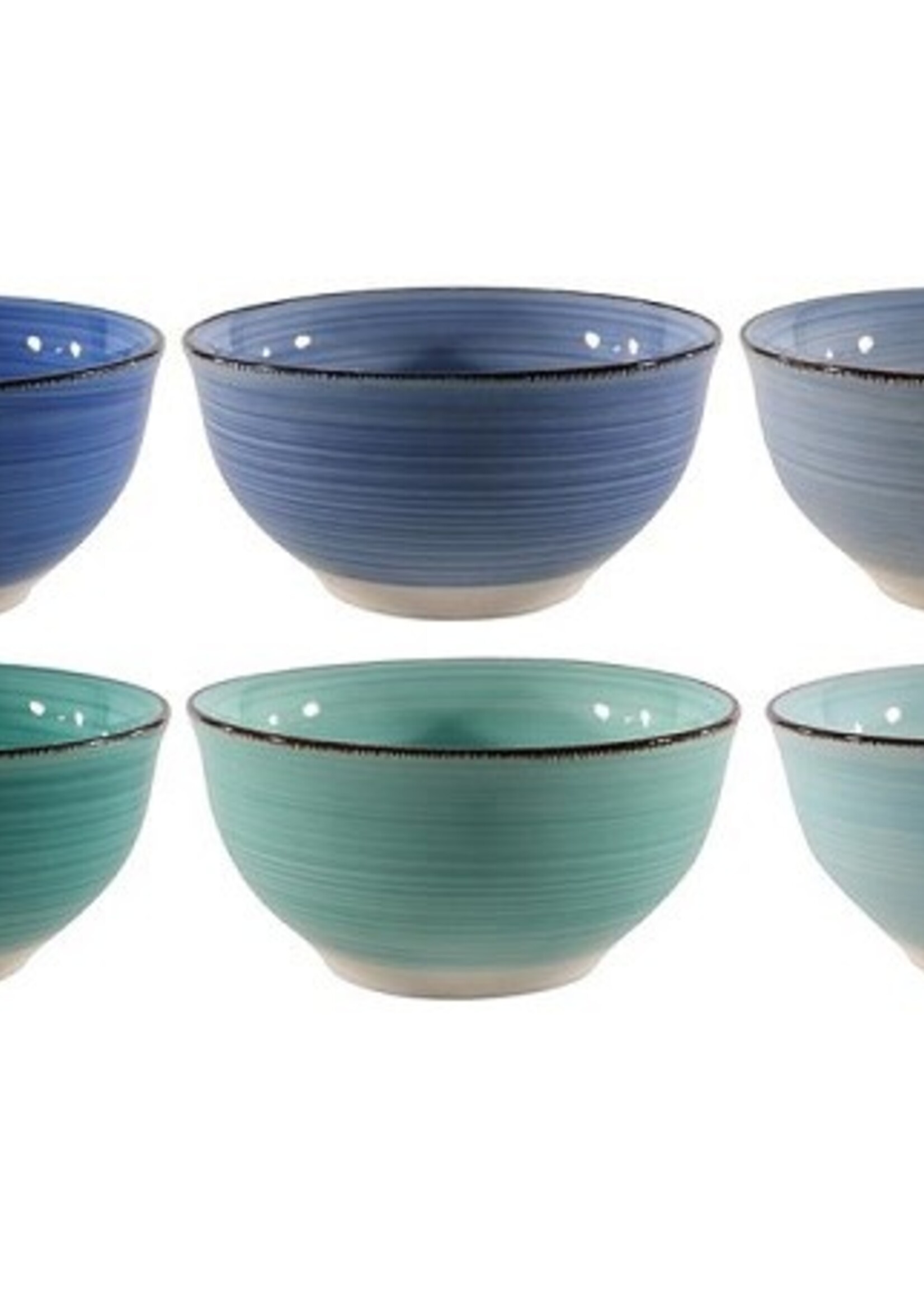 Schaaltje Blue doos a 6 stuks Ø12x6cm