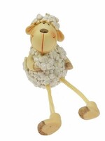 Bloemenschaap met bungelbeentjes 7cm