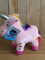 Lighties Eenhoorn pluche XL staand met 14x LED 35cm roze