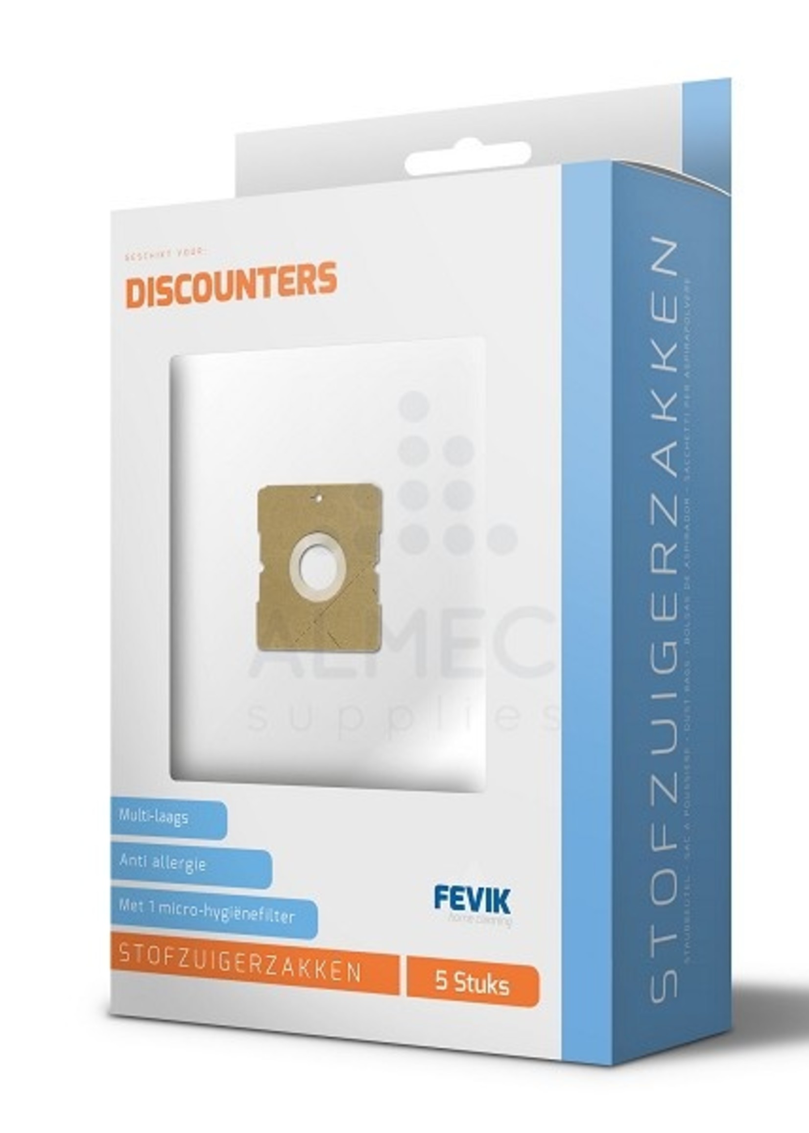 Fevik Stofzuigerzakken Discounters pak a 5 stuks