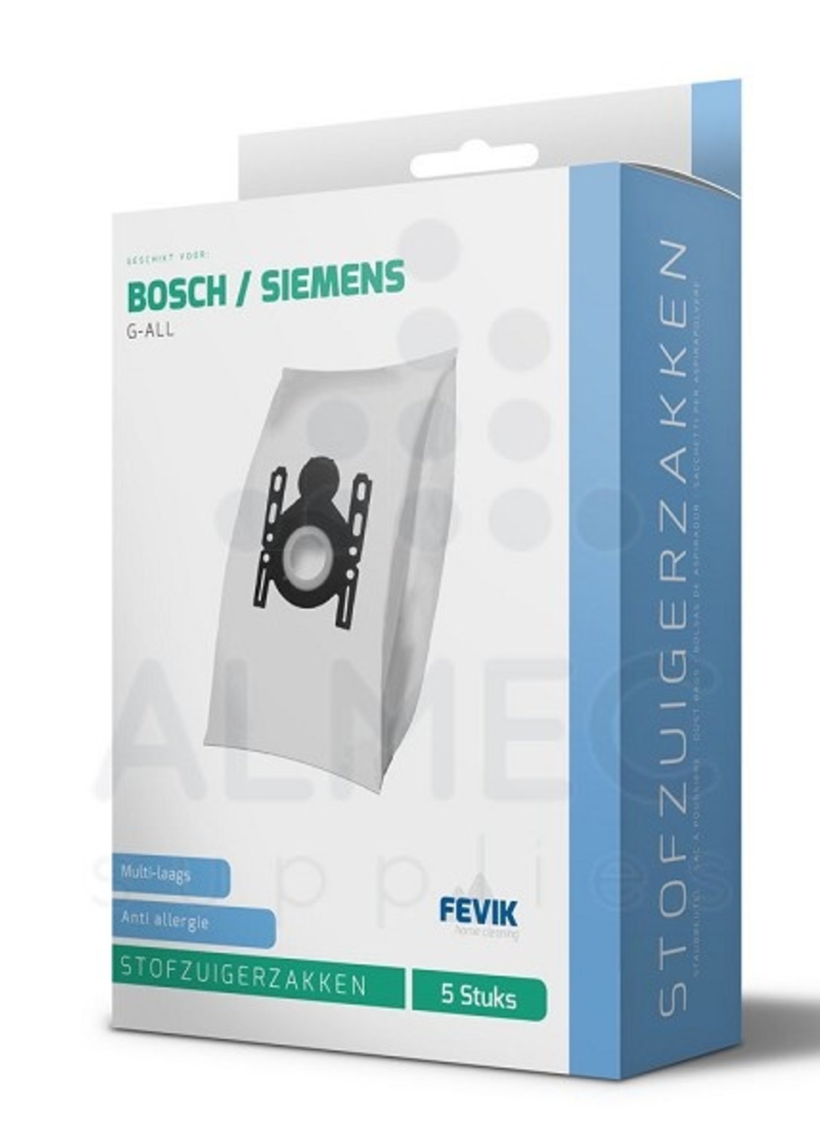 Fevik Stofzuigerzakken Bosch / Siemens G-All 3-D pak a 5 stuks