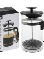 Koffiezetter glas 1 liter voor 8 kopjes