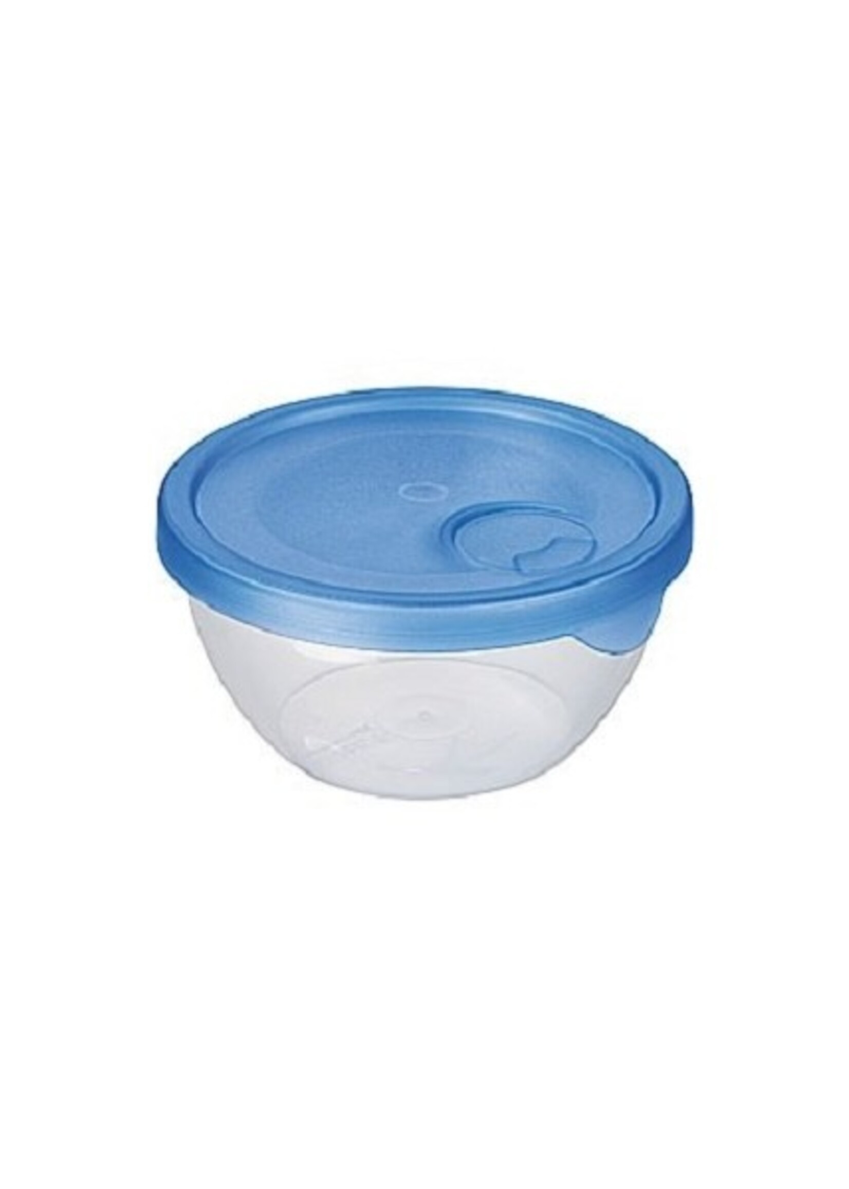 voorraaddoos 500ml transparant blauw dia 13cm h 6.5cm