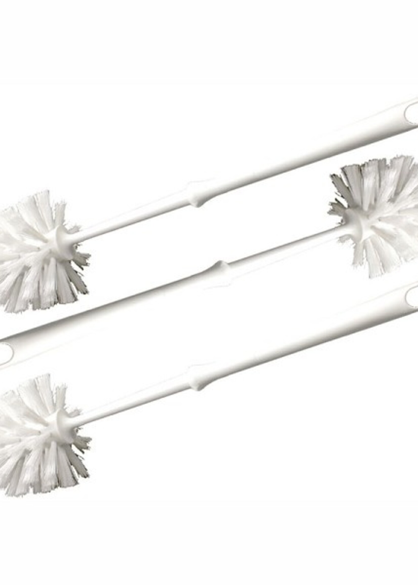 Toiletborstel kunststof wit per 1