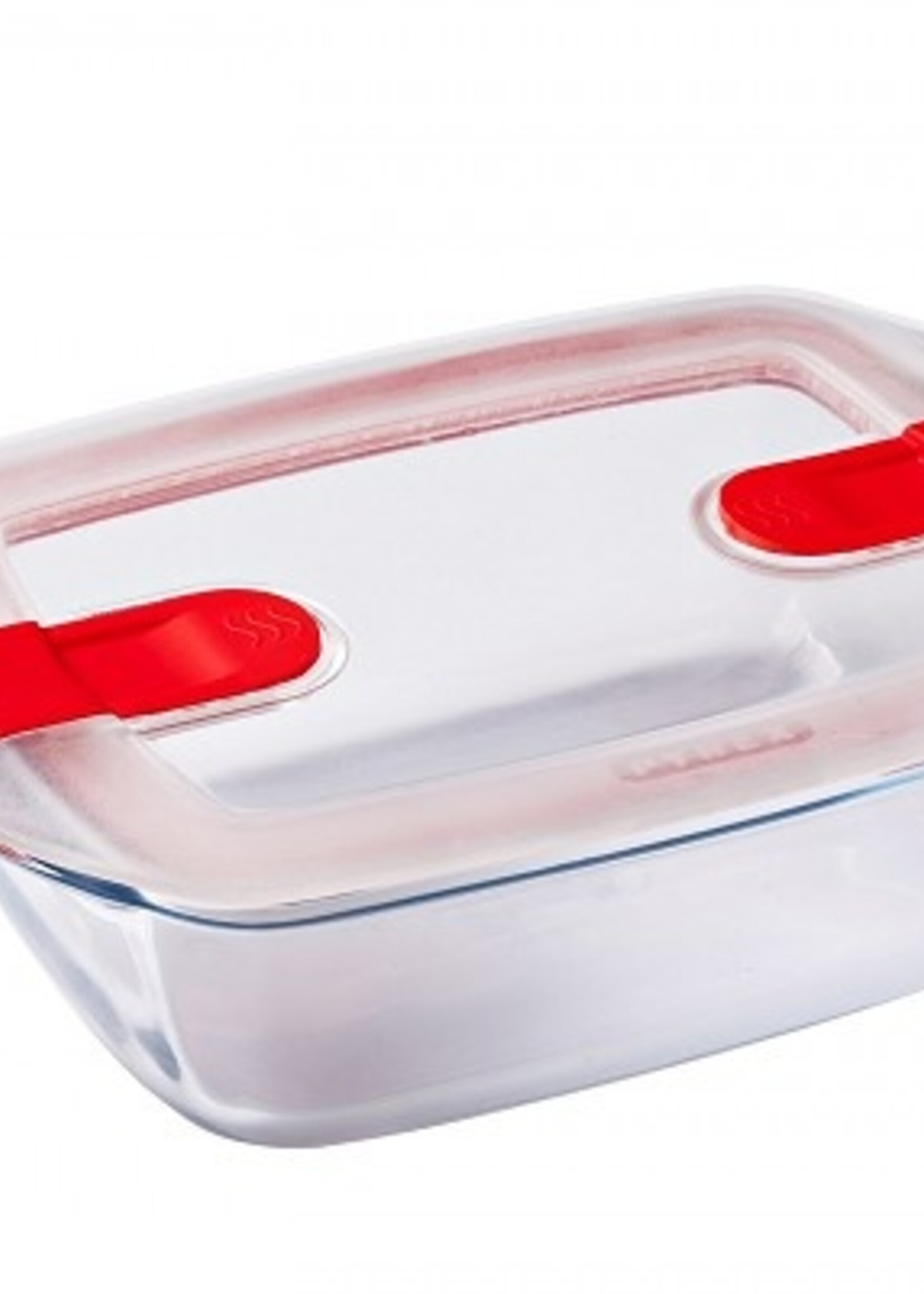Pyrex Rechthoekige schaal met deksel 2,5L 28x20x8cm