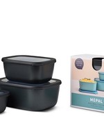 Mepal set cirqula rechthoekig 3-dlg (750+1500+3000) - nordic black