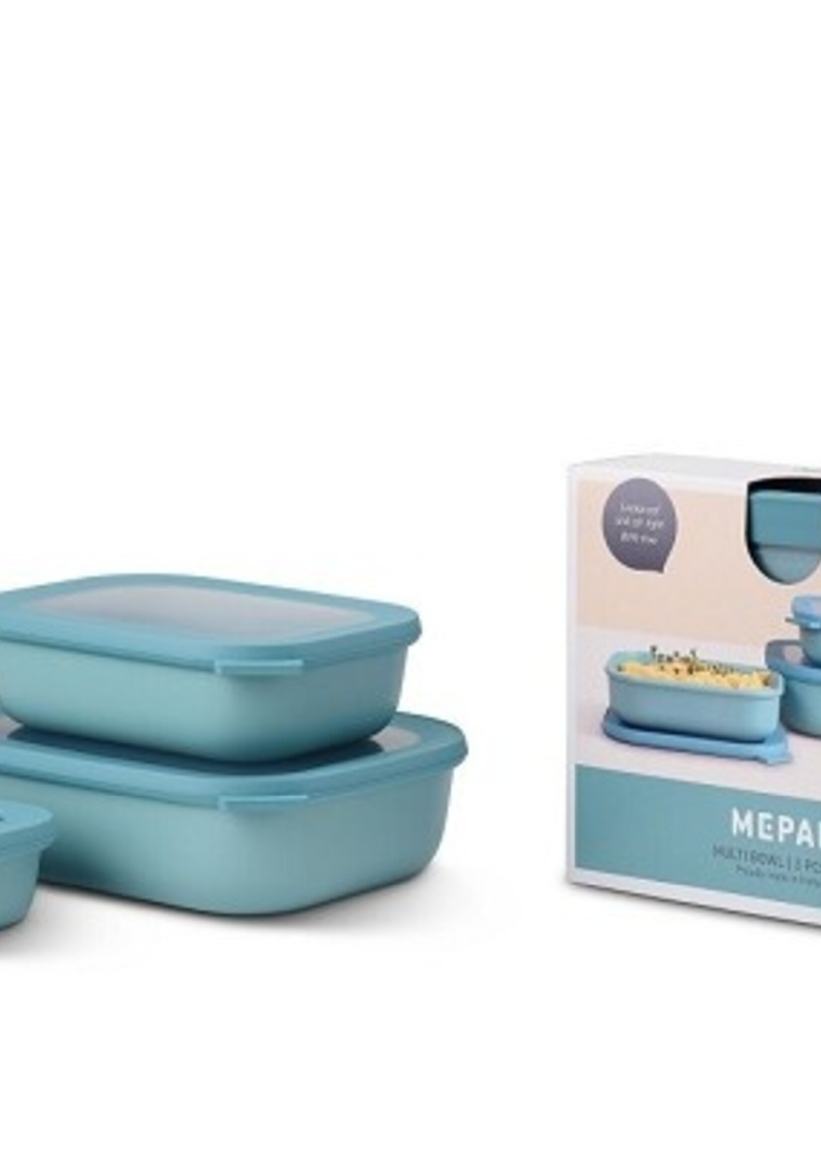 Mepal set cirqula rechthoekig 3-dlg (500+1000+2000) - nordic green