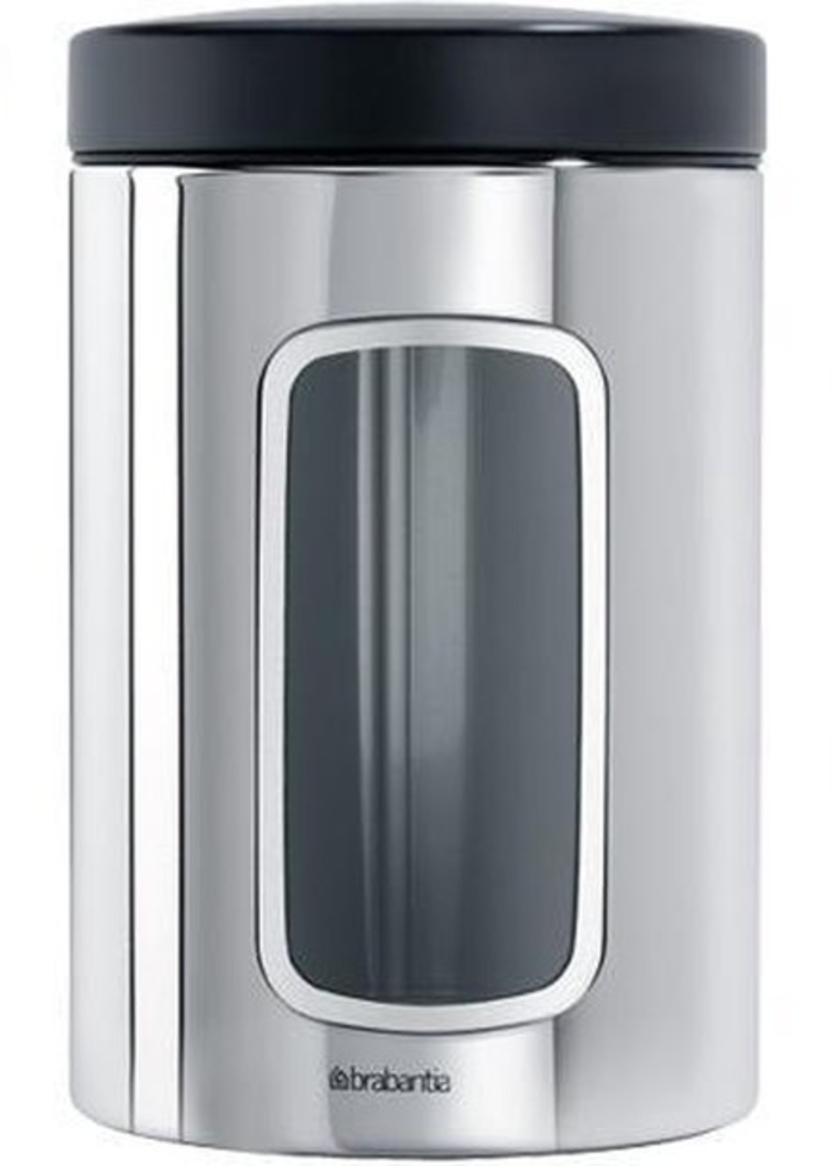 Brabantia set/3 voorraaddoos met venster brill steel 1,4 L