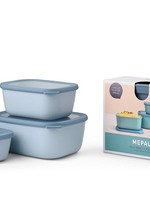 Mepal set cirqula rechthoekig 3-dlg (750+1500+3000) - nordic blue