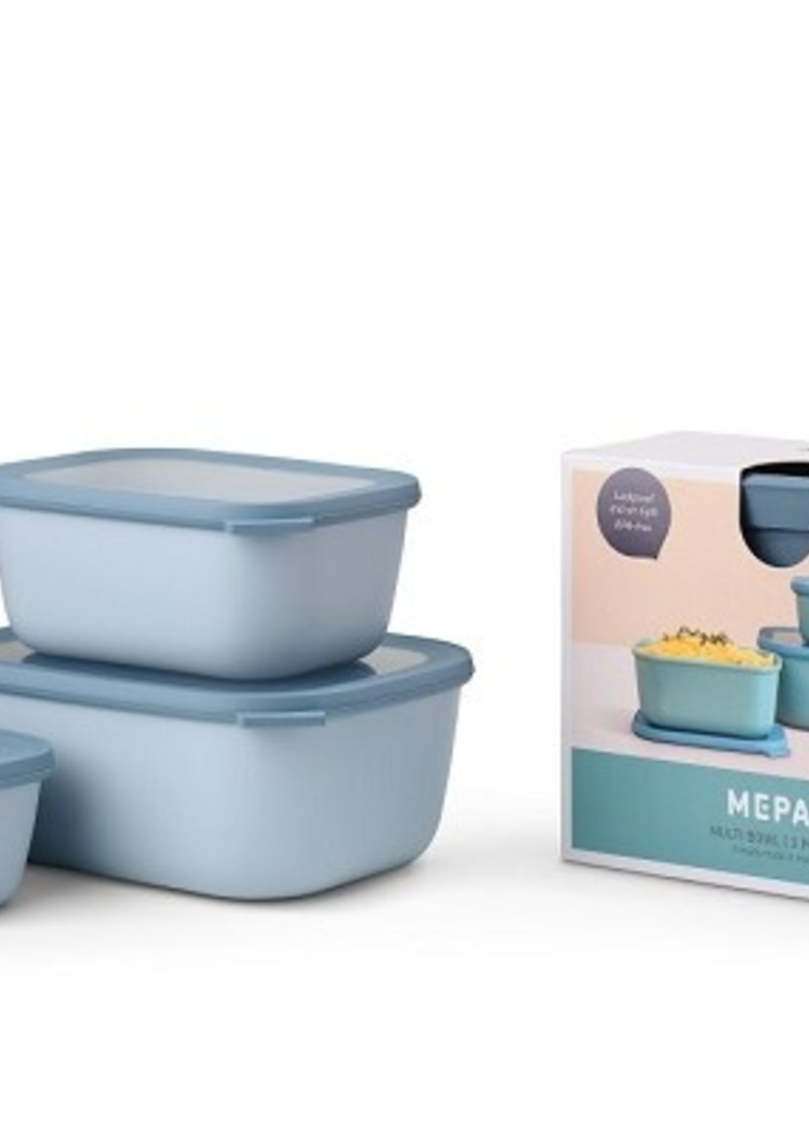 Mepal set cirqula rechthoekig 3-dlg (750+1500+3000) - nordic blue