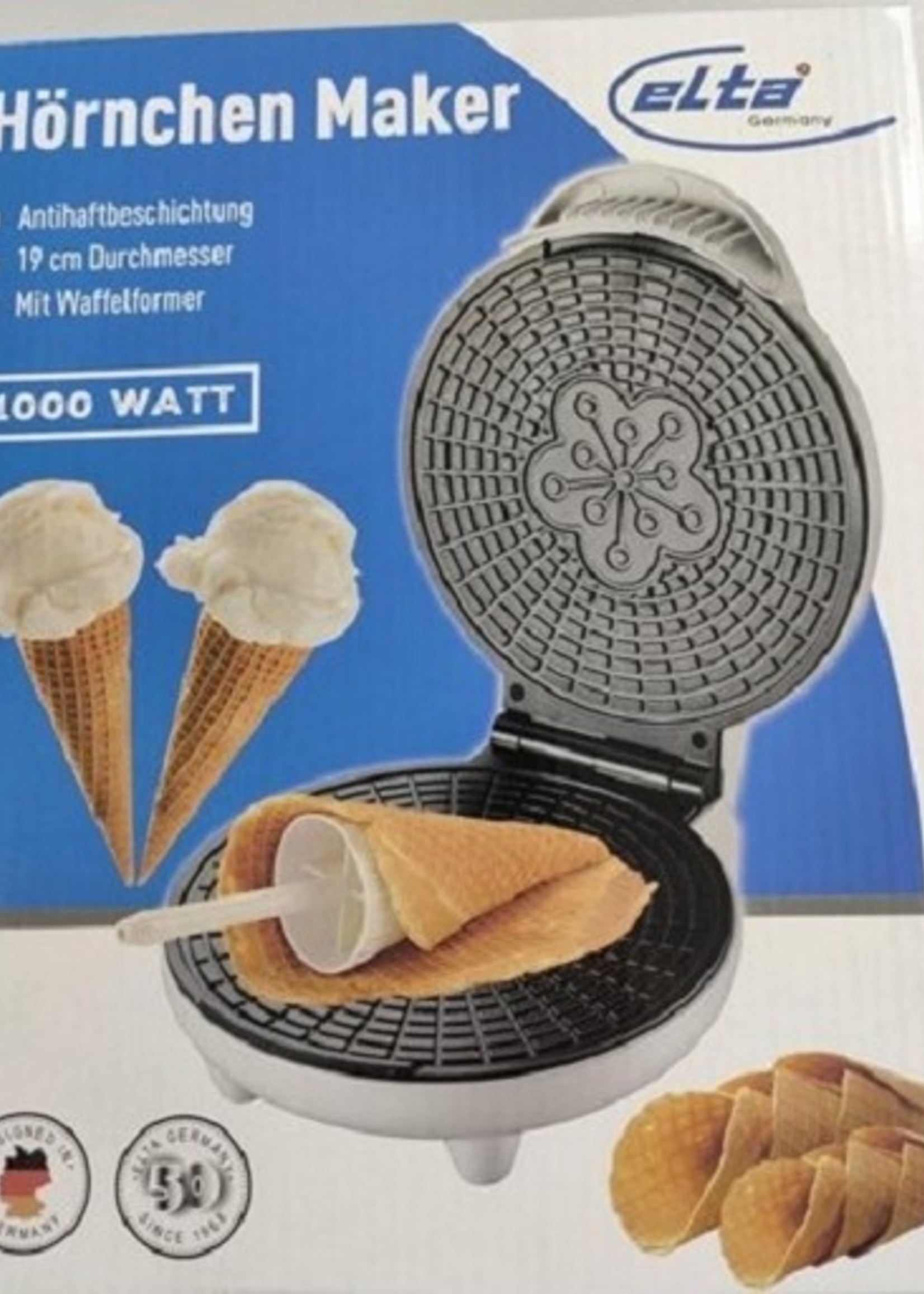 Elta Oublieijzer of wafelijzer Ø19cm 1000W