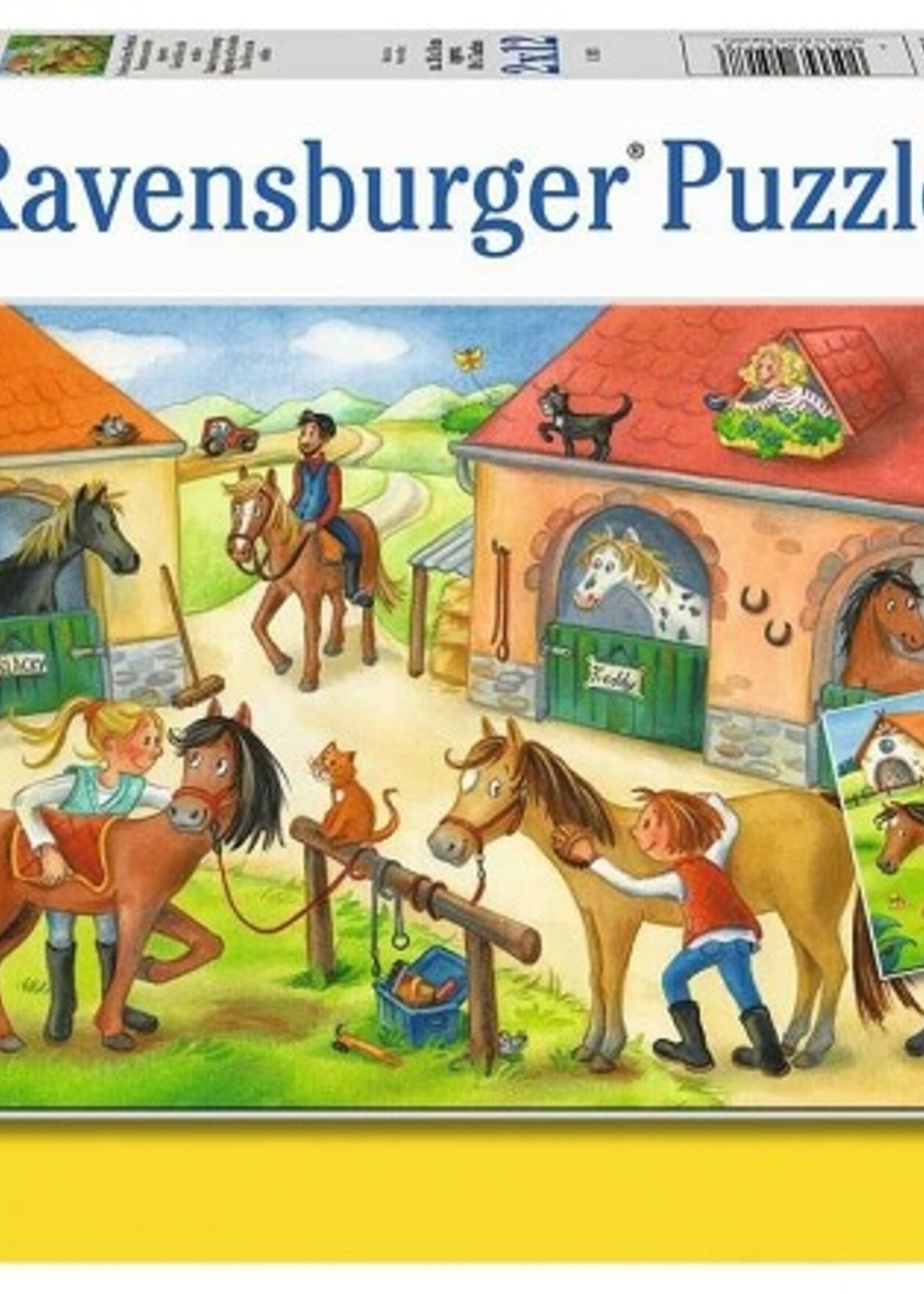 Ravensburger puzzel Vakantie op de manege 2x12 stukjes