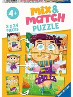 Ravensburger Mix&Match puzzel Kleding 3x24 stukjes