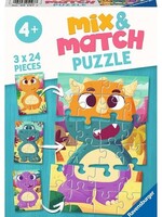 Ravensburger Mix&Match puzzel Dino's 3x24 stukjes
