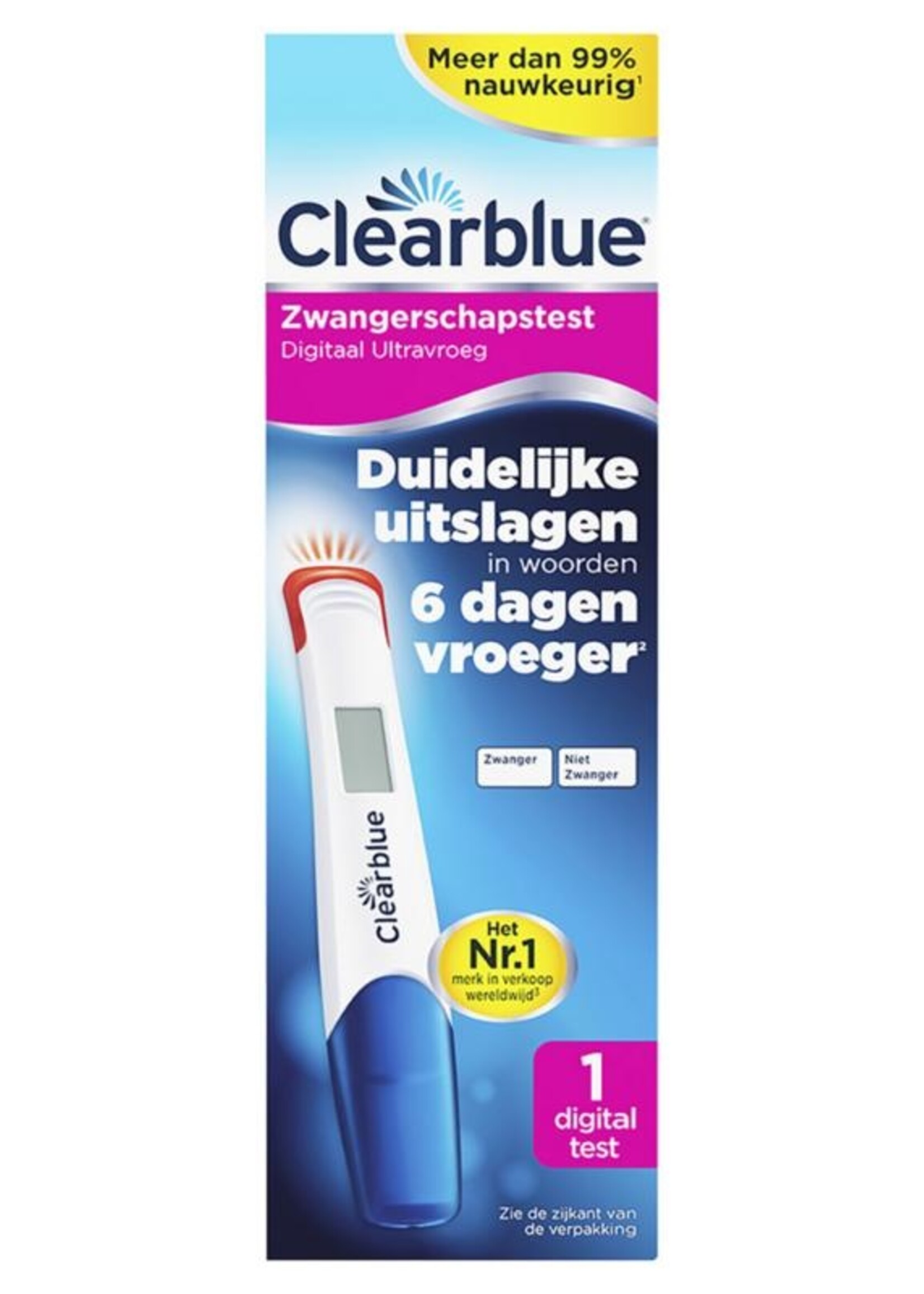 Clearblue Digital 6D ultra early 1st