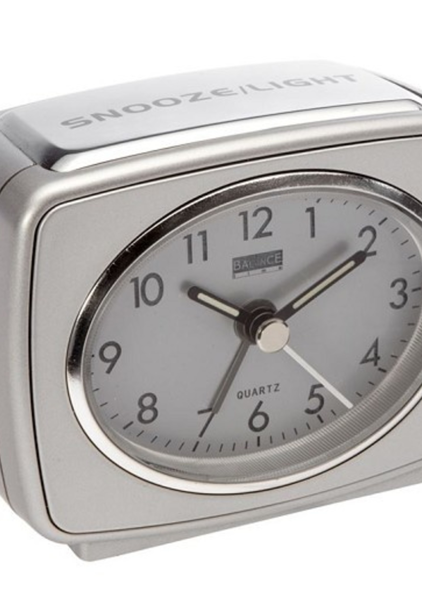 Wekker analoog zilver