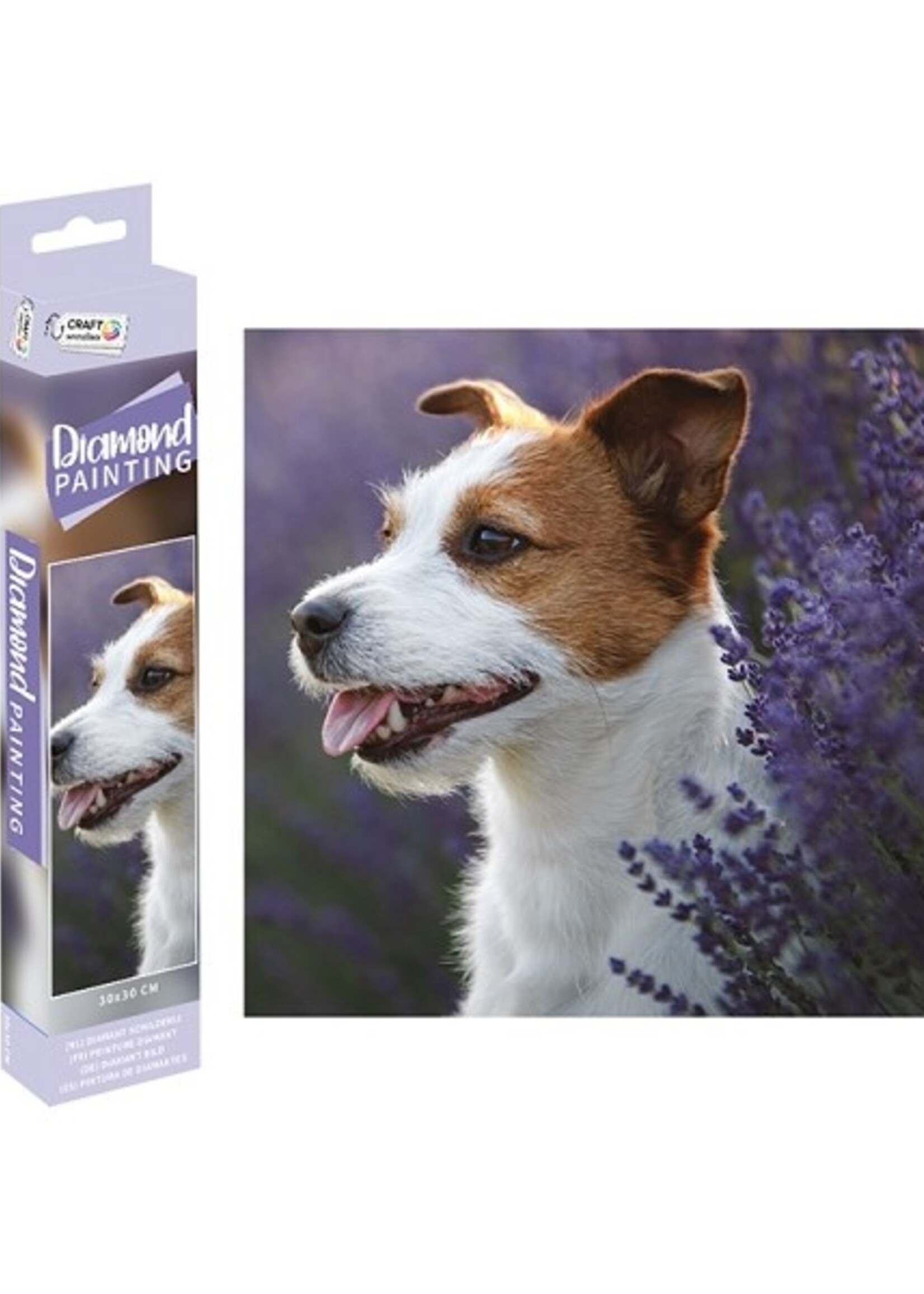 Grafix Diamond painting - Hond 30x30cm