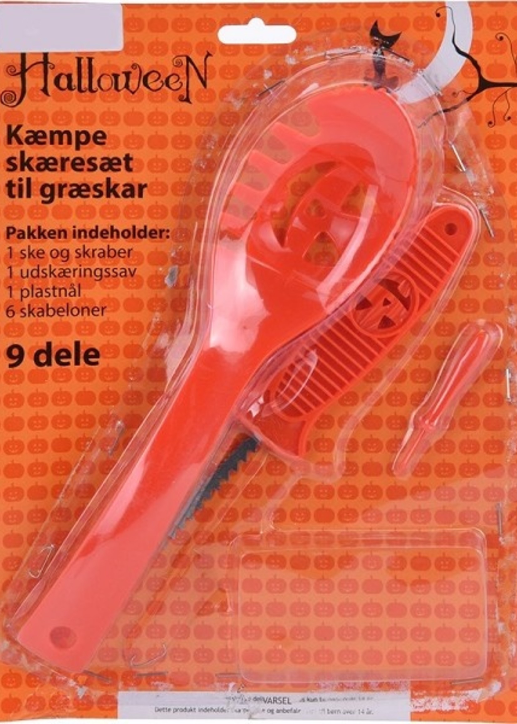 Pompoen snijset Halloween 9-delig