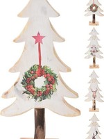 Kerstboom met Kerst Print 40cm verkrijgbaar in 4 verschillende uitvoeringen