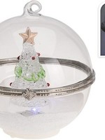 Kerstbal met Led 10cm. verkrijgbaar in 3 verschillende uitvoeringen