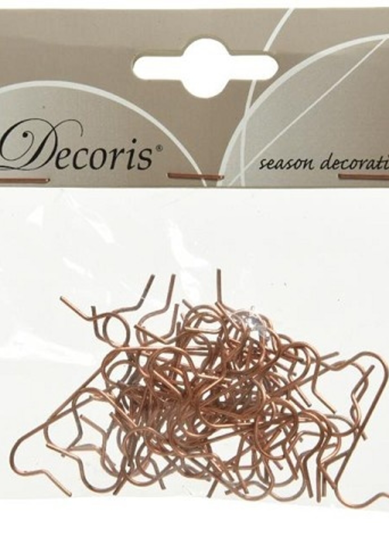 Kerstboomhaakjes koper 3.5cm